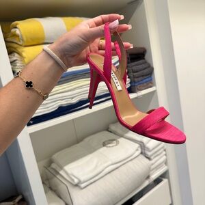 Aquazzura Pink High Heel Sandals never worn